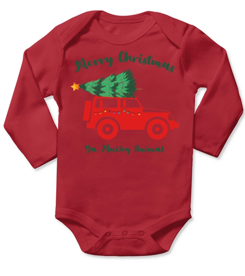Merry Christmas Long Sleeve Baby One-Piece