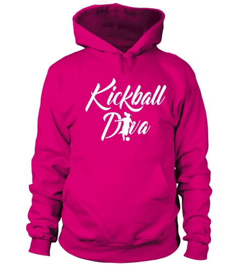 Kickball Player Diva Kick Ball Squad Team design Women's Hoodie