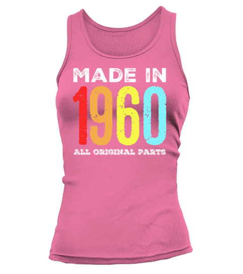 Made in 1960 Vintage Retro 60 Years Birthday Gift Tank top Woman
