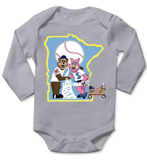 Minnesota St Paul Saints Baseball Long Sleeve Baby One-Piece