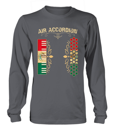 Mexican Flag Vintage Air Accordion Long sleeved Unisex
