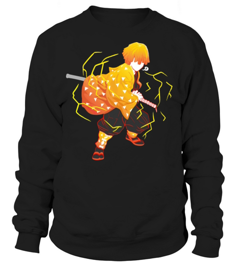 Anime Demon Slayer Kimetsu no Yaiba Zenitsu Lightn Women's Sweatshirt