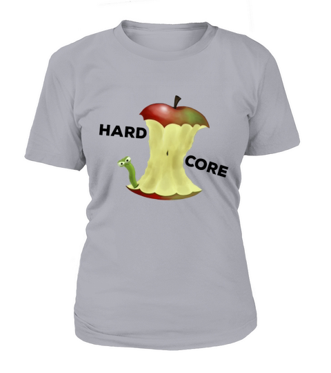 Apple core worm hard core Women's T-Shirt