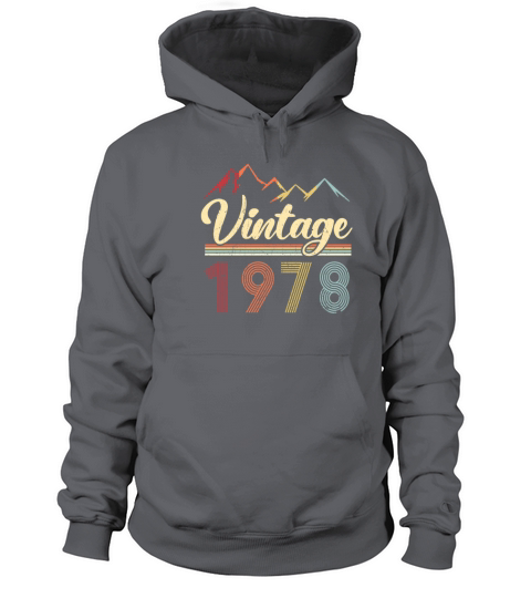 Vintage 1978 43th Birthday Retro 43 Years Old Men's Hoodie