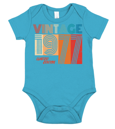 Vintage 1977 Short Sleeve Baby One-Piece