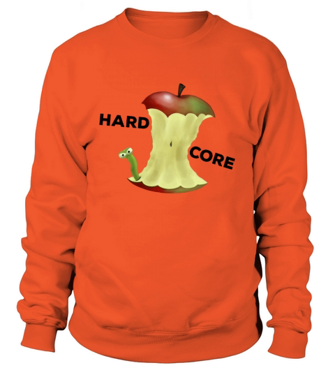 Apple core worm hard core Women's Sweatshirt