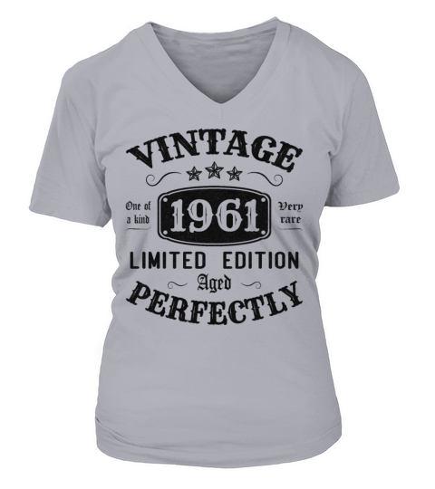Vintage 1961 Limited Edition Aged Perfectly V-neck T-Shirt Woman