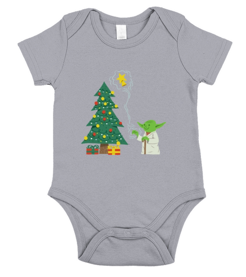 Yoda Use Force For Christmas Jedi Short Sleeve Baby One-Piece