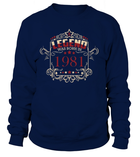 A legend was born in 1981 Vintage Women's Sweatshirt