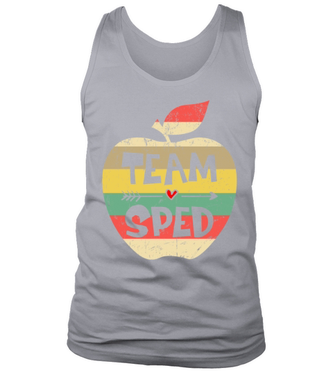 Team Sped Vintage Retro Apple Back To School Shirt Men's Tank Top
