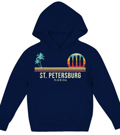 Florida St Petersburg Vintage Souvenir Kids Hoodie