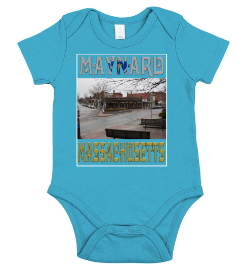 Maynard Massachusetts Short Sleeve Baby One-Piece