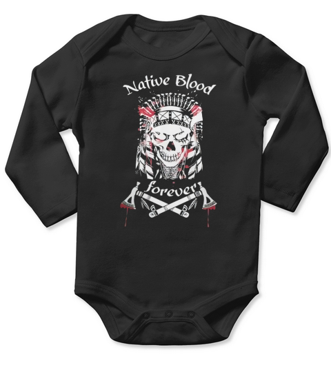 NATIVE AMERICAN Long Sleeve Baby One-Piece