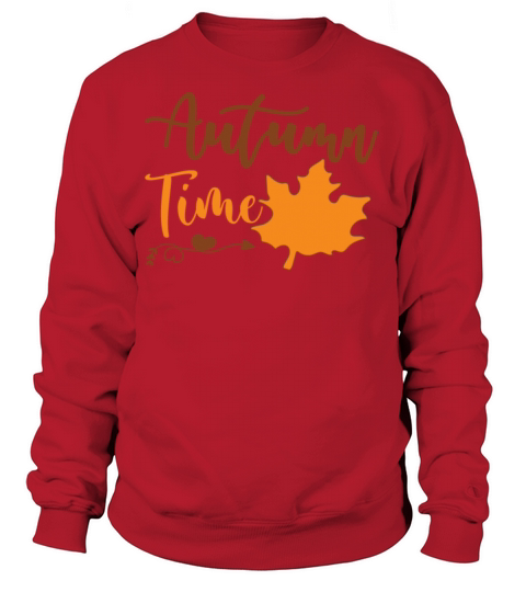 Autumn time with heart decoration and maple leaf Women's Sweatshirt