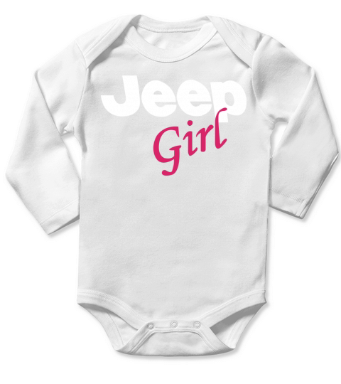 Jeep Girls T Shirt Long Sleeve Baby One-Piece