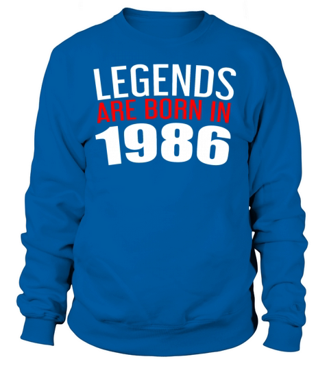 Birthday Gift 1986 Legends Born Men's Sweatshirt