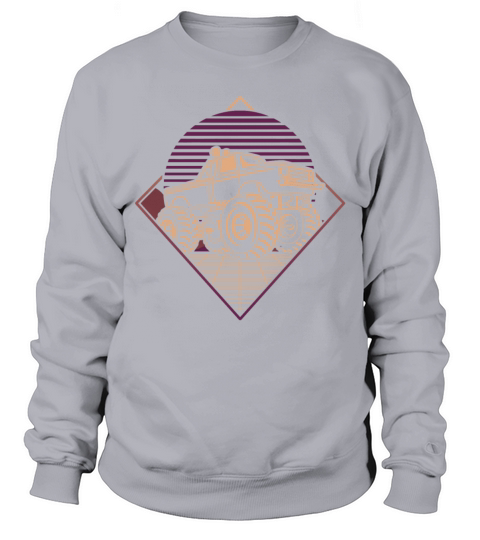 Retro Vintage Monster Truck Men's Sweatshirt