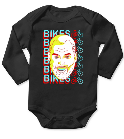 Tom Segura Bike Tom Segura face Long Sleeve Baby One-Piece