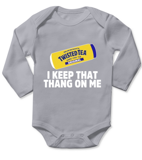 Twisted Tea I Keep That Thang On Me Long Sleeve Baby One-Piece