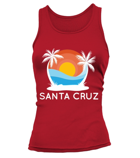 Santa Cruz California Local Vintage Gift Palm Women's Tank Top