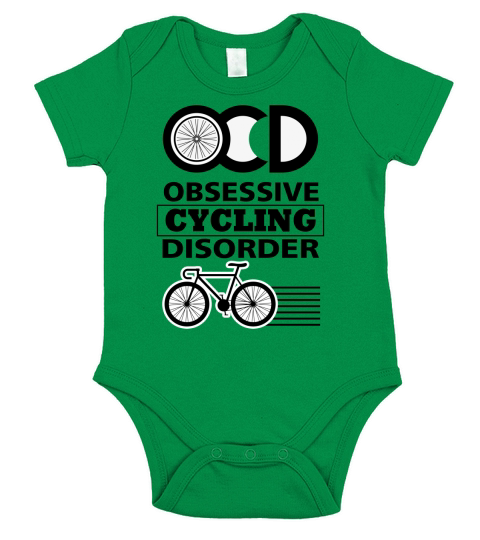 OCD Obssesive Cycling Disorder Short Sleeve Baby One-Piece