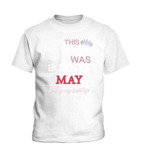 This Queen Was Born In May Birthday Gift Kids T-Shirt