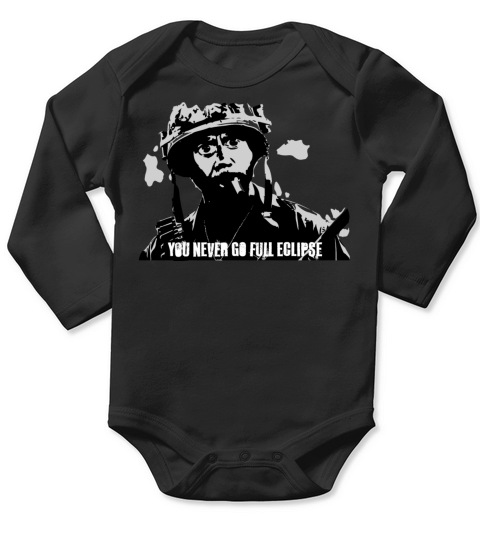 You never go full Eclipse Black Long Sleeve Baby One-Piece