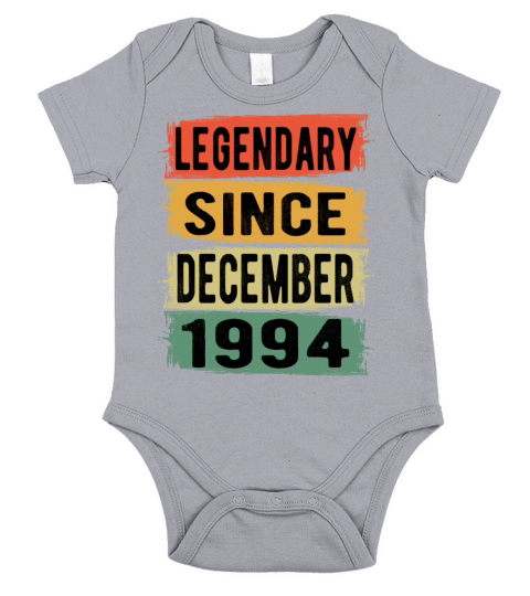 Birthday Retro Legendary December 1994 Short Sleeve Baby One-Piece
