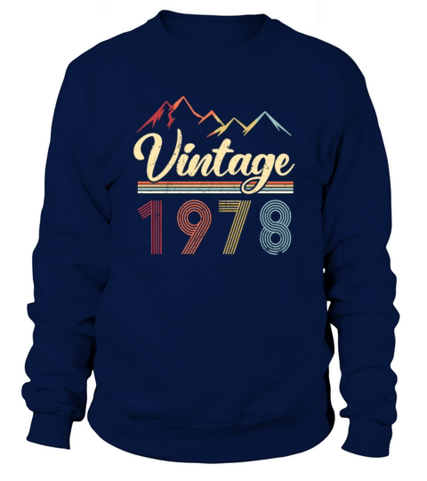 Vintage 1978 43th Birthday Retro 43 Years Old Women's Sweatshirt