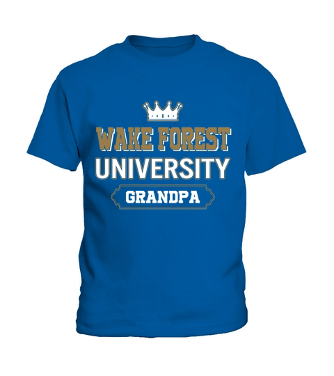Wake Forest University Grandpa Great Gift For Grandparents Kids T-Shirt