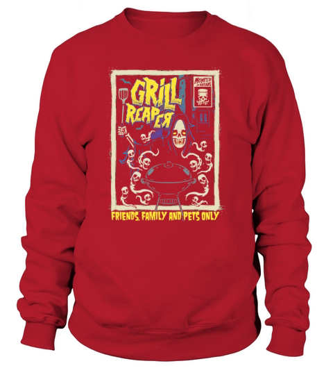 Horror Art Bbq Grill Chef Psychobilly Punk Art Men's Sweatshirt