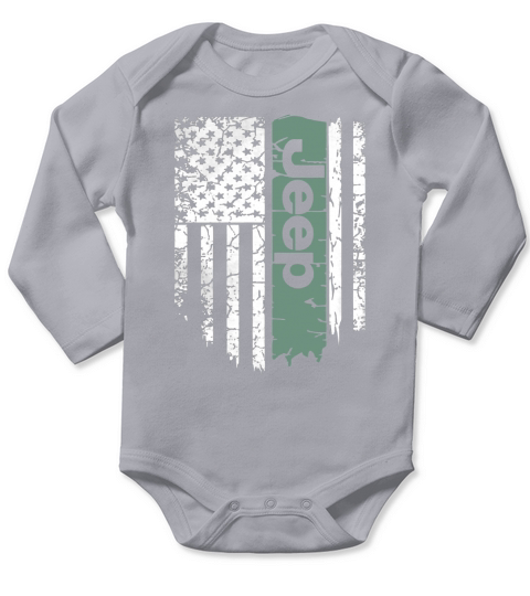 JEEP FLAG Long Sleeve Baby One-Piece