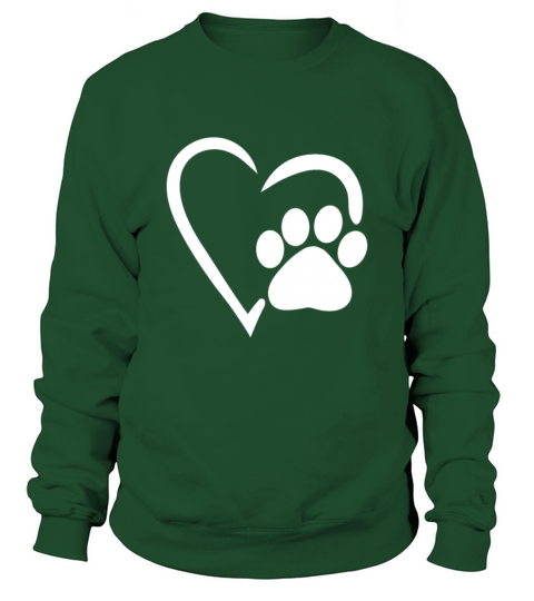 heart dog paw dog mom womens shirt gift print Women's Sweatshirt
