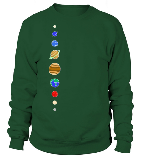 Minimalistic Solar System Women's Sweatshirt