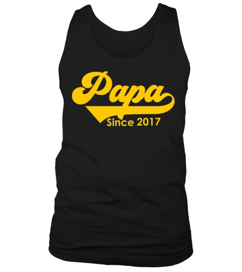 Papa Since 2017 Fathers Day Men's Tank Top