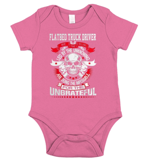 FLATBED TRUCK DRIVER Short Sleeve Baby One-Piece