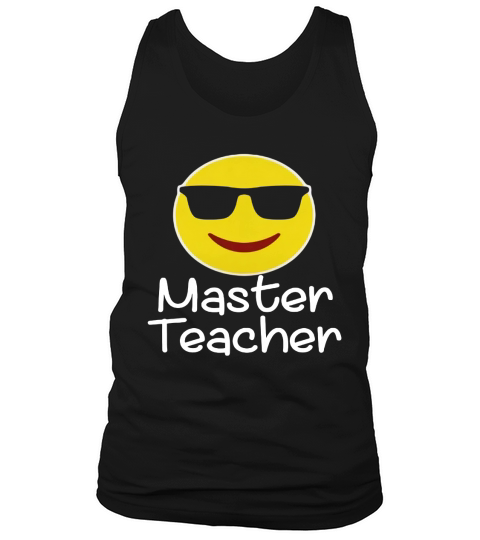 Cool Funny Emoji Master Teacher Tshirt For L Tank Top Unisex