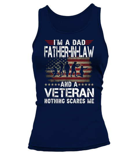 Father-In-Law Veteran Fathers Day Gift From Daughter For Dad Tank top Woman