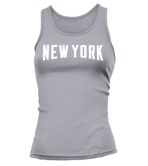 New York Design In White Tank top Woman