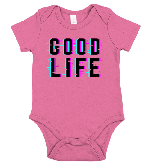 Happy life party birthday present Short Sleeve Baby One-Piece