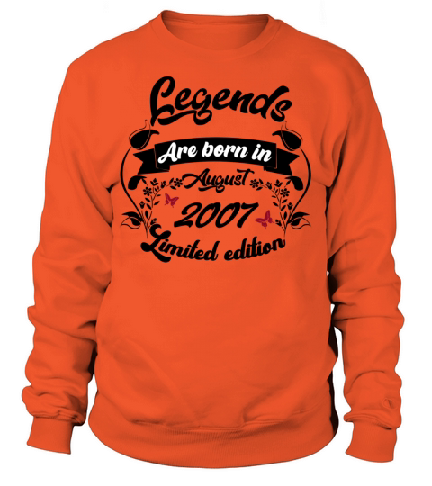 Legends are born in august 2007 Men's Sweatshirt
