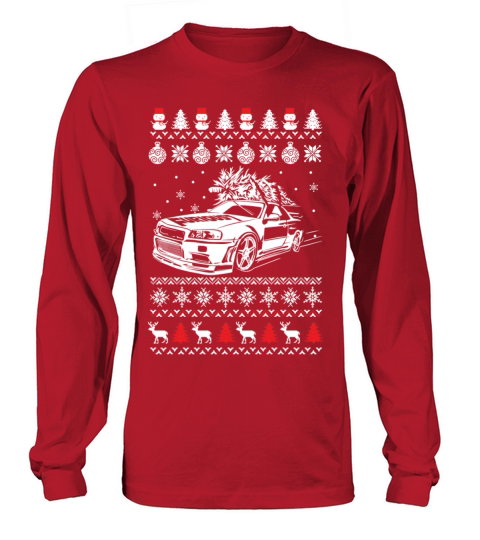 Christmas sweater for Fast and furious fan Women's Long Sleeve