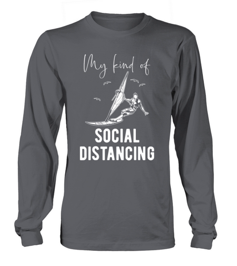 Windsurfer - Social Distancing Saying Women's Long Sleeve