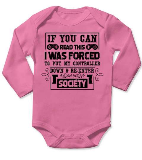 If You Can Read This Video Game Long Sleeve Baby One-Piece
