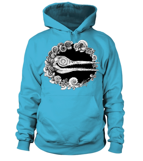 Ichthyosaurus Ammonite Geology Paleontology 1 Men's Hoodie