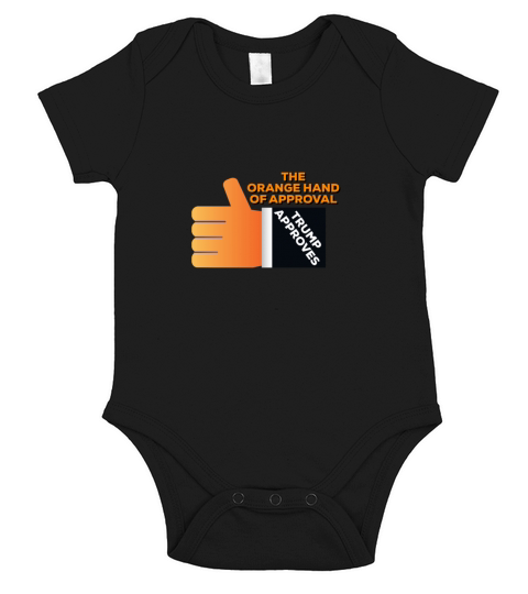 Orange Man Approves Short Sleeve Baby One-Piece
