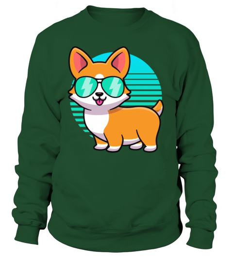 Vintage Corgi Tshirt Kids Boy Girl Funny Corgi Women's Sweatshirt