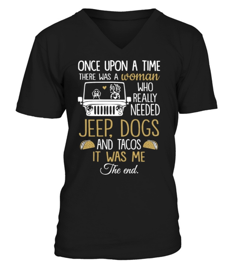 Once upon a time there was a woman who really need Men's V-Neck T-shirt