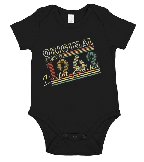 60th Birthday - 1962 Vintage Edition Short Sleeve Baby One-Piece