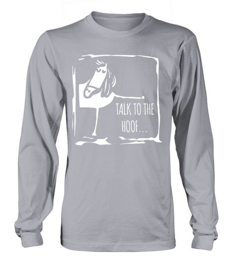 Cheval drôle parler au sabot Long sleeved Unisex